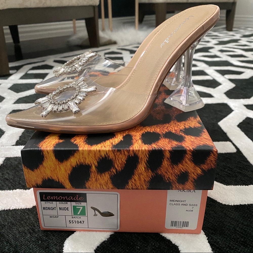 PVC Chunky Heel Mule - Picture 4 of 4